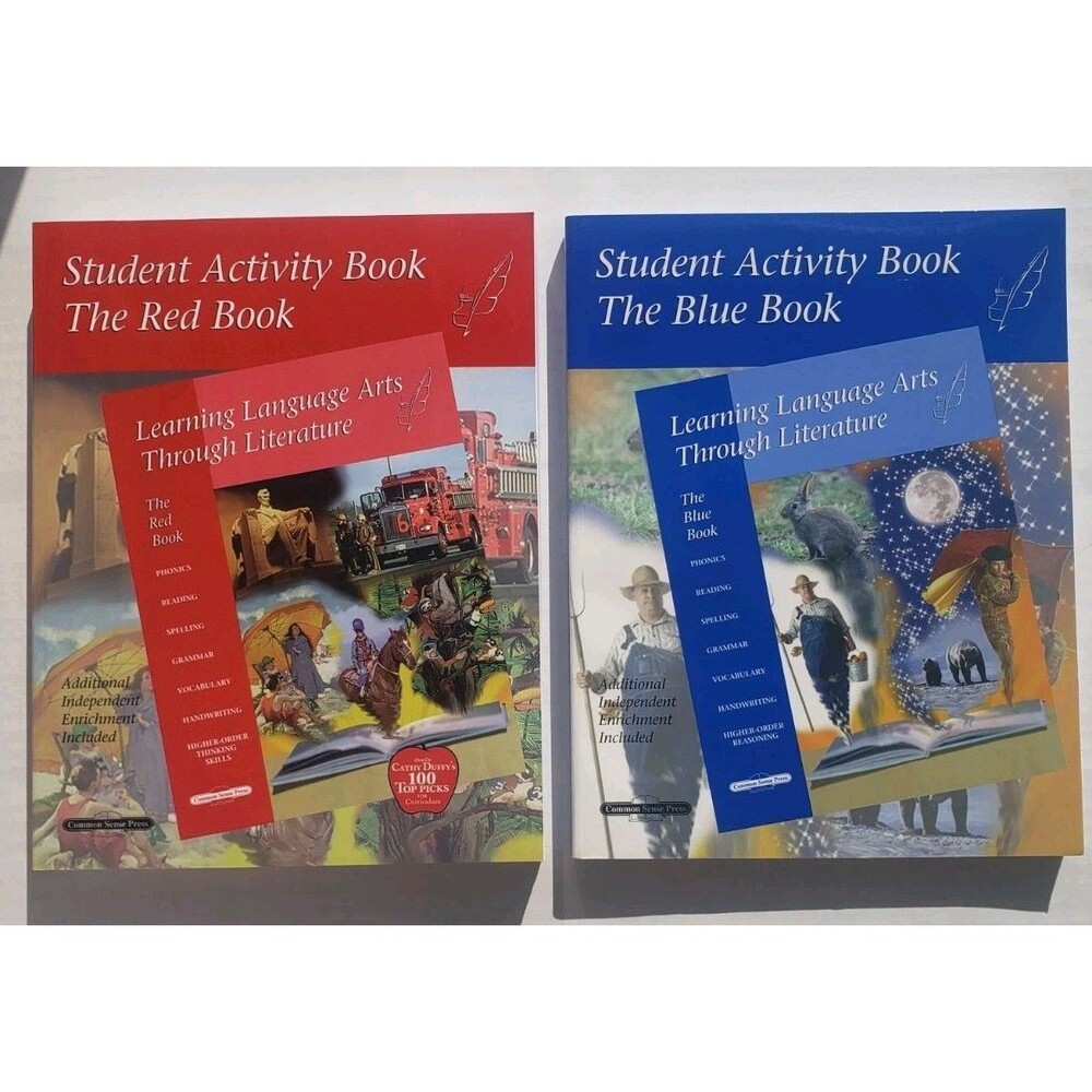NEW Student Activity Books; The Red Book & The Blue Book (Learning Language Arts